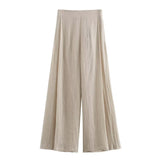Fongt Women's 2025 Summer New Chinese Elegant Vintage V-Necked Pants Set