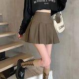 Fongt Skirt Female 100-Folded Skirt 2025 New High-Rise Small Small Man A-Word Short Skirt College Style