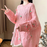 Strawberry Tassel Sweater-Outfit