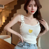 Girls Lew Waist Vest Women Short Slings Chic Spring And Summer Korean Version Carefully Inside The Machine Without Sleeves To Wear