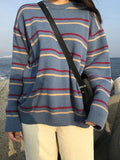 New Student Striped Sweater-Outfit