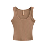 Trend Women's Wear In Summer Sexy Spicy Girls Wide-Edged Threaded Cotton Vest Slim And Slim Bottom Suspender-Outfit