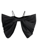 Sexy Hottie Style 2025 Summer New Large Bow Design High-Sensing Temperament Thin Sling Vest