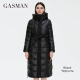 2022 New Female Coat Winter ?Collection Women Coats Long High Quality Women's Jacket Belt Stand-up collar Parkas