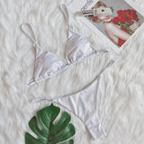 Fongt 2023 New Ins Web Celebrity Swimsuit Sexy Laser Shiny Crystal Diamond Swimsuit