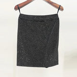 Fongt New Star Temperament Fashion Mesh Splicing Hot Diamond Top