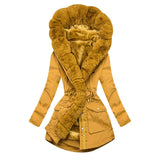 Fongt Autumn And Winter Coat Women's Warm Wool Hooded Jacket MG622