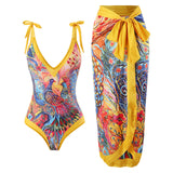 Fongt One-Piece Bikini Suit Women's Bikini Three-Piece