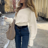 White Ribbed Off-shoulder Top-Outfit