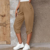Summer Fashion Casual Cropped Trousers With