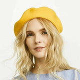 Style Vintage Unisex Women Men Wool Warm Plain Beret Beanie Hat Cap Hot Selling