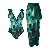 Fongt One-Piece Bikini Suit Women's Bikini Three-Piece