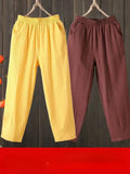 Fashion Woman Pants Casual Cotton Linen Harem Pants LOOSE Solid Ankle-Length Pants Elastic Waist Women's Summer