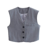New Four-Color Vest Four-Color Casual Trousers Set-Outfit