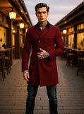 Fongt 2025 Autumn And Winter With Lining Burst Single Hairs, The Coat Man Thickths The Double Clasp Of The Windcoat