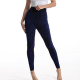 Pattern Jacquard High Elastic Cropped Comfortable Breathable Hip