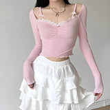 Bow Straps Ruched