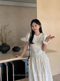 Style Simple Flying Sleeve Blouse Women's Gentle Atmosphere In Spring And Summer, Pure Desire, Chic Design, Minority Sweaters.-Outfit