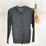 Fongt Folded Autumn New Solid Color Chinese Buckle Coat Shirt Daily Fashion Good Dress Women