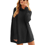 Fongt Only For Fashion Women's Top Jumper Turtleneck Loose Knit Sweater