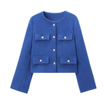 Fongt And Winter New Women's Small Fragrant Fashion Button Dress Short Suit Jacket B88646