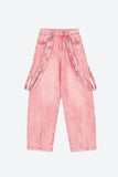 Soft Girl Double Belted Baggy