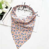 Hair Scarf Scrunchies Vintage Triangle Bandanas Hairband Headband Without Clips Elastic Hair Bands Headwrap