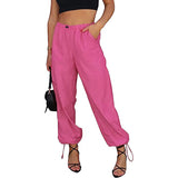 Solid Color Pocket Elastic Waist Jogging Hip Hop