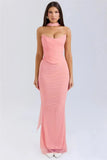 Corset And Bodycon Maxi Skirt With Neckerchief Set-Outfit