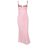 Fongt Chest Cup Poster Dress 2024 Summer New Corset With Babes And
