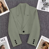 Fongt White Suit Jacket Lady Spring And Autumn New 2025 Leisure High-End Design Sense Small Small Suit