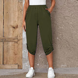 Summer Fashion Casual Cropped Trousers With