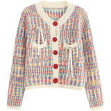 Wind Korean Version Gentle Wind Sweater Female Design Sense Small Short Short Department To Wear A Sweater-Outfit