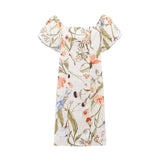 Fongt Women's Summer New Fashion Simple Loose Print Leisure Set