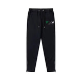 Rainbow Gradient Letter Tiger Head Printing Ins Trendy Sweater Trousers Jogging Suit-Outfit