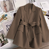 Fongt A Suit Jacket Woman In The Autumn Of 2025, The New Design Temperament Korean Version Of The Leisure Trend Green Suit Woman