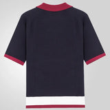 Fongt Men's Single-Dcupy Splicing-Colbled Knitted Shirt Men's Casual POLO Shirt