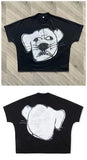 Printing Of Men's T-Shirt Blutosatire Billdog Cotton Oversized Picture-Outfit