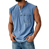 Fongt Explosion Sleeveless T-Shirt Young Men's Casual Trend Open The Door Wisht Shirt