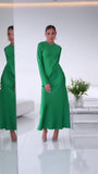 Fongt 2023 The New Solid Color Leisure Home Slim Slim Dress Woman-Outfit