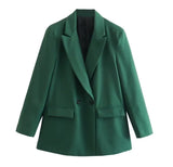 Fongt Women's Explosive Fashion Casual Temperament Commute Multi-Color Suit Long-Sleeved Coat
