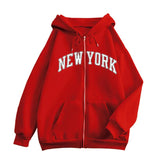Fongt New Zipper Hoodie Los Angeles California Coat Top