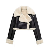 And Winter New Double-Sided Short Jacket Jacket 4341806-Outfit