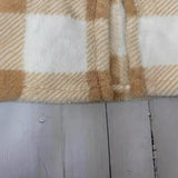 Fongt And Winter Fashion Burst Temperament Cardigan Two-Color Lattice Hooded Lady Plush Vest Coat Woman