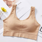 Bras For Women Solid Push Up Bra Cotton Bralette Brassiere Comfortable Wireless Underwear V Back Female Sexy