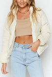 Stand Collar Puffer Coat 1028-1-Outfit