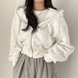 Hoodie Autumn Loose Long Sleeve Zipper