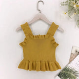 Fongt Summer New Vest Sling Women Wear A Sexy Wooden Ear