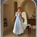Fongt Women's Clothing Pure Color Sling With Sexy Temperament Fashion Dress In Summer 2025