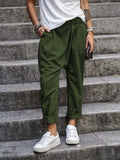 Color Harem Pants Casual Elastic High Waist